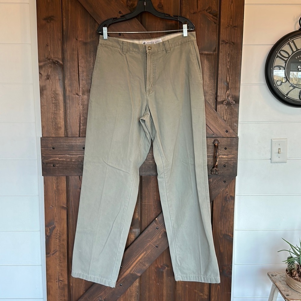 COLUMBIA GRAY CHINO SIZE 34 c12